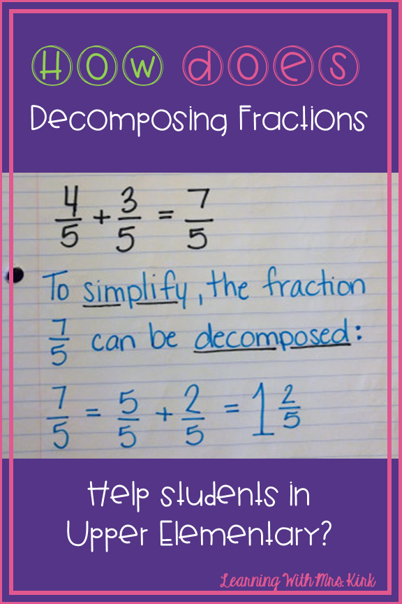 simplifying fractions anchor chart